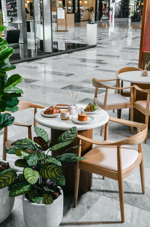 Fluted table legs and benches